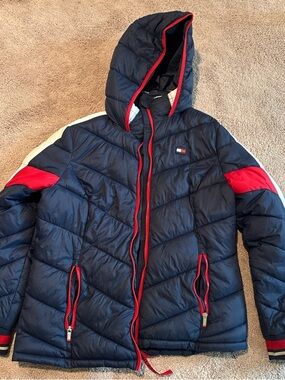 Tommy Hilfiger Black Jacket with Red Trim